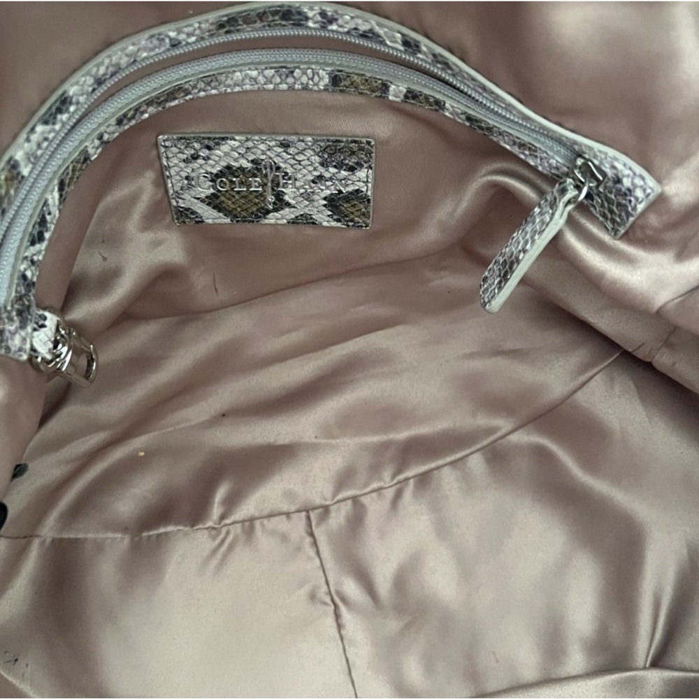 Cole Haan Snake print satchel - Picture 4 of 4